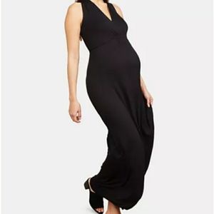 2/$20 Motherhood Black Maxi Dress